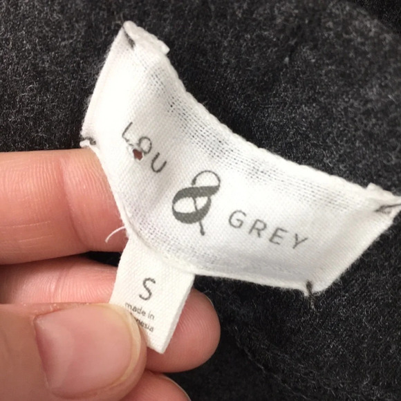 Lou & Grey Black A Line Full Skirt Womens Small Pleated Signature Soft Midi - Picture 5 of 9